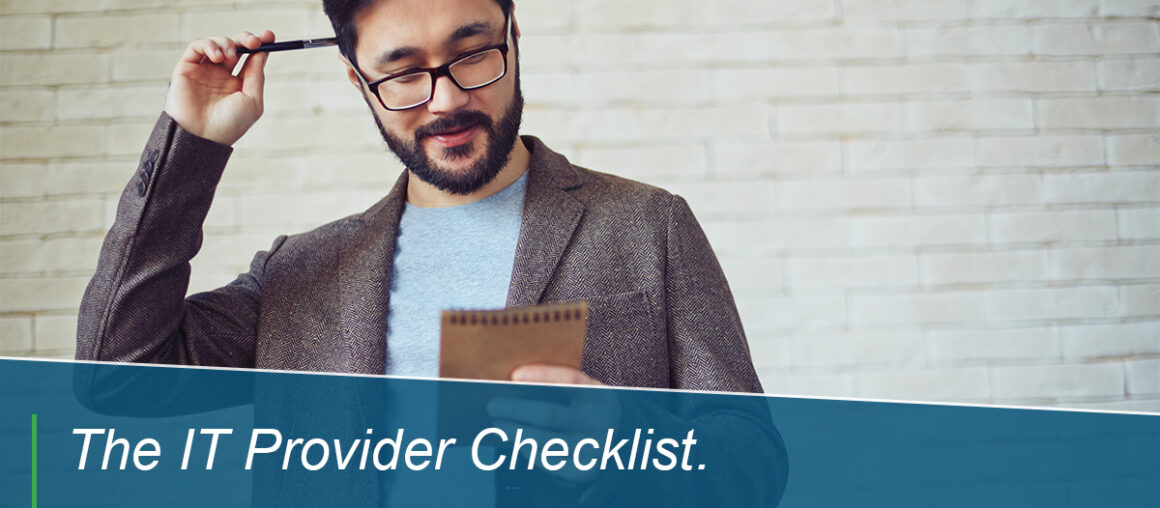 The IT Provider Checklist