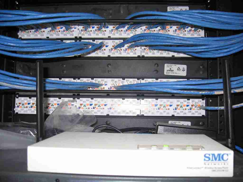 Wireless access point mounted in a commercial workspace ceiling